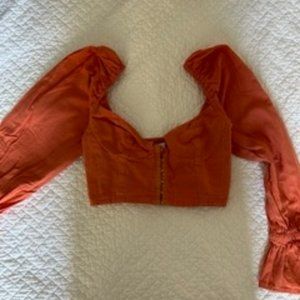 Long-Sleeve Urban Outfitters Corset